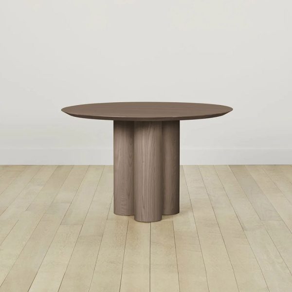 Reade Round Ash Wood Dining Table with Columnar Legs - Image 8