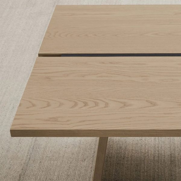 Carlisy Ash Wood Rectangle Dining Table Rural Style - Image 6