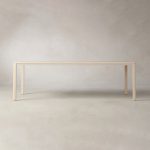 Ford Ash Wood Rectangle Dining Table Modern Rural Parsons Style - Image 8