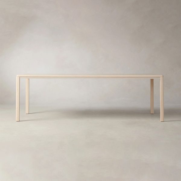 Ford Ash Wood Rectangle Dining Table Modern Rural Parsons Style - Image 8