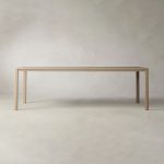 Ford Ash Wood Rectangle Dining Table Modern Rural Parsons Style - Image 10