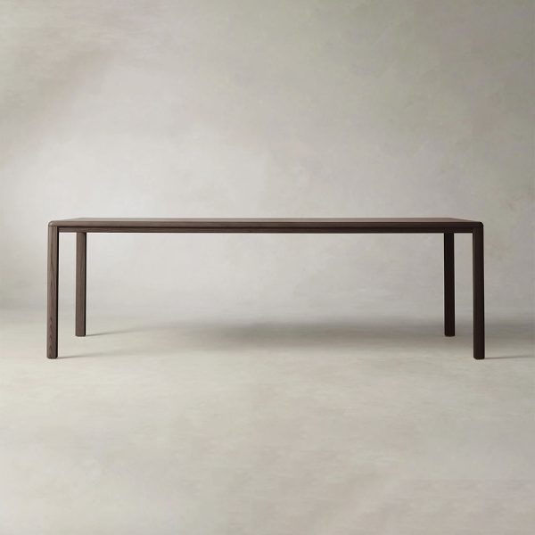Ford Ash Wood Rectangle Dining Table Modern Rural Parsons Style - Image 11