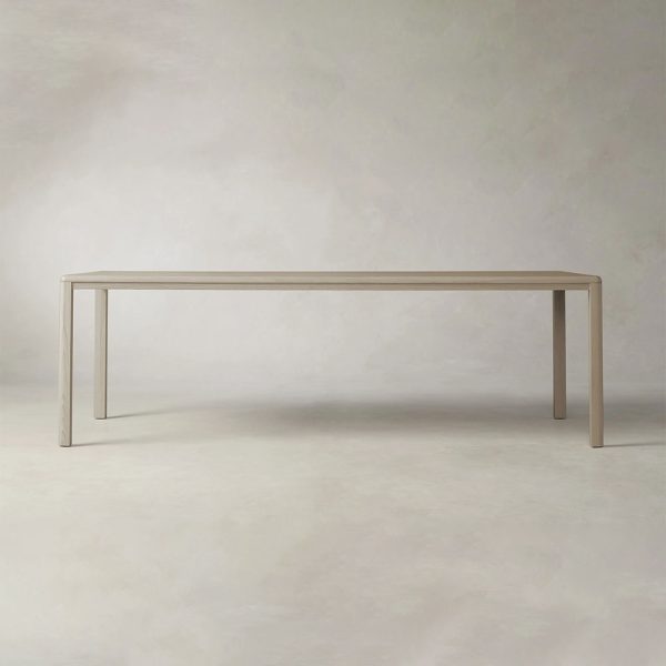 Ford Ash Wood Rectangle Dining Table Modern Rural Parsons Style - Image 13