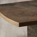 Pola Wood Coffee Table Wabi-Sabi Living Room Center Tea Table - Image 3