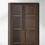 Finnley Glass Door Solid Wood Display Cabinet - Image 2