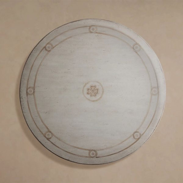 Girardi Margherita Bell'Arte Round Wood Dining Table Antique Vintage Distressed Furniture - Image 5