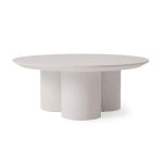 Cascade Outdoor Concrete Coffee Table Durable Sofa Center Tea Table - Image 3