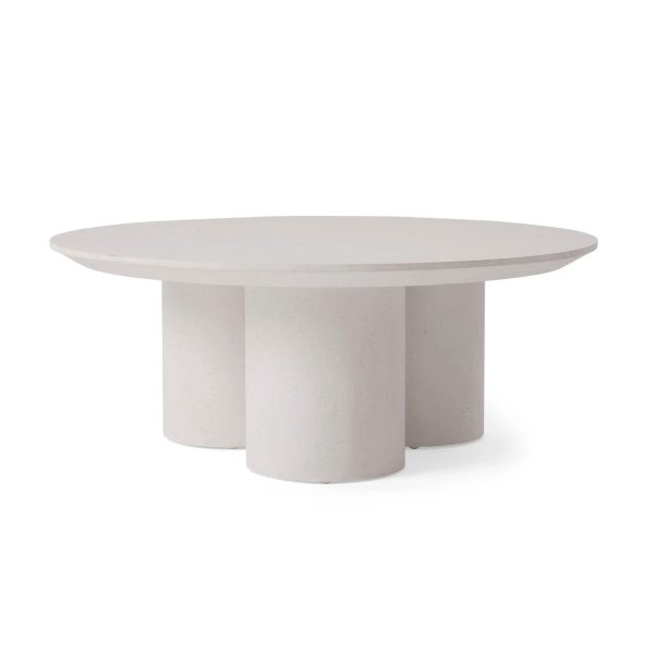 Cascade Outdoor Concrete Coffee Table Durable Sofa Center Tea Table - Image 3
