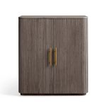 Finnley Wood Bar Cabinet with Metal Base - Image 6
