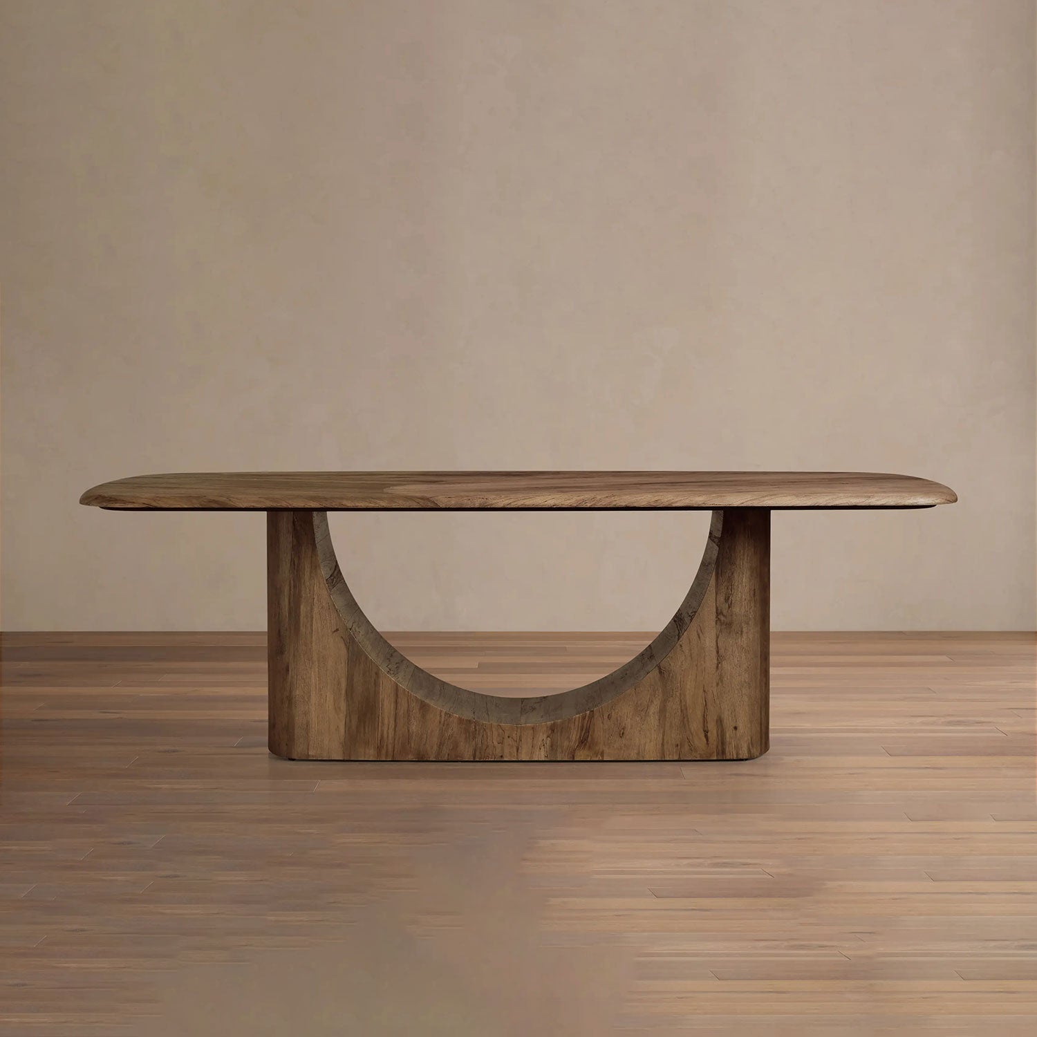 ascsacsa214qdcAD21EDaxZ.jpg San Rafael Dining Table with Parquetry Top Hand-Aged Natural Primavera Wood - Image 1