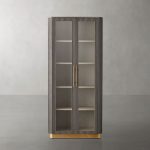 Finnley Glass Door Solid Wood Display Cabinet - Image 7