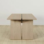Carlisy Ash Wood Rectangle Dining Table Rural Style - Image 4