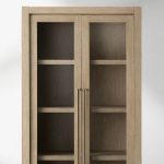 Bodhi Solid White Oak Display Cabinet with Glass Door - Image 2