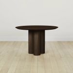 Reade Round Ash Wood Dining Table with Columnar Legs - Image 6