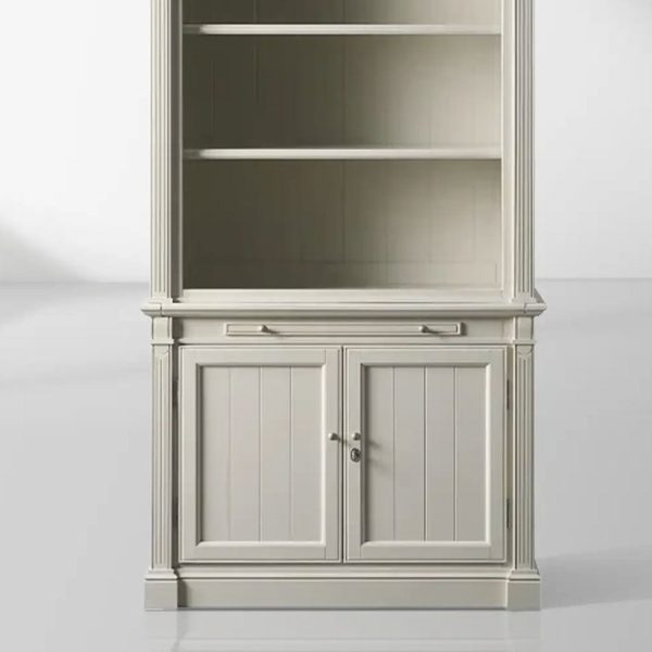 Athens Old-World Modular Solid Wood Bookcase - Image 3