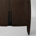 Dacia Solid Oak Storage Cabinet Vintage Sideboard - Image 3