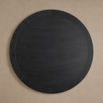 Leighton Modern Country Round Wood Dining Table with Timeless Pedestal Design - Image 5
