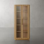 Finnley Glass Door Solid Wood Display Cabinet - Image 5
