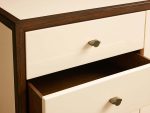 Henton Eucalyptus Wood TV Stand Living Room Entrance Six Drawers Cabinet Media Console - Image 4