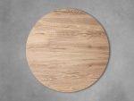 Sullivan Wood Round Coffee Table Oak Sofa Center Tea Table - Image 3