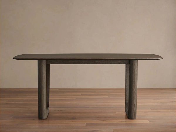 Saint Germain Wood Rectangle Dining Table with Solid Oak Top Rennes Base - Image 3