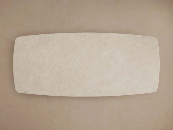 Saint Germain Stone Dining Table with Natural Stone Marble Wood Toulouse Base - Image 10