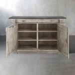 Messina Center Floral Bell'Arte Sideboard Buffet Table Wood Living Room Entryways Cabinet - Image 2