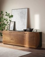 Acacius Yukas Sideboard TV Stand Wood Living Room Entrance Cabinet Unit Media Console - Image 2