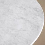 Finnley Round Marble Stone Top With Wood Plinth Bases - Image 6