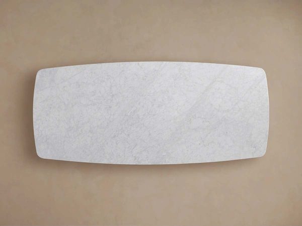 Saint Germain Stone Dining Table with Natural Stone Marble Wood Toulouse Base - Image 4