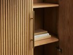 Finnley Wood Tall Cabinet Living Room Country Storage Cabinet with Doors - Image 11