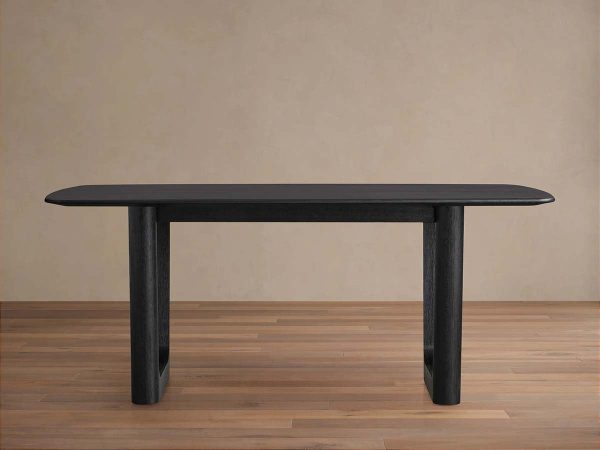 Saint Germain Wood Rectangle Dining Table with Solid Oak Top Rennes Base - Image 6