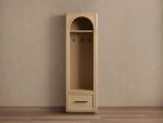 Hattie Oak Wood Entryway Cabinet Storage Tall Cabinet With Hooks - Image 7