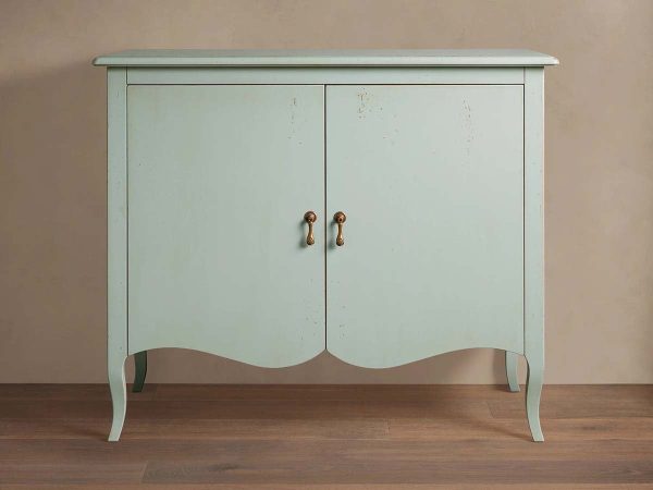 Varzi Hand-Painted Wood Storage Sideboard Antique Buffet Cabinet Tanganika - Image 6