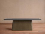 Saint Germain Wood Dining Table with Solid Oak Wood Top & Toulouse Base - Image 5