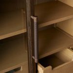 Hattie Medi Century  Style Wall Mounted Storage Cabinet Wood Arched Drawers Cabinet - Image 6