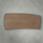 Theo Curved Oak Wood Dining Table with Sculptural Base - Image 6