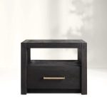 Palmer Storage Nightstand Wood Bedside Table Parsons Night side Cabinet With Drawer - Image 5