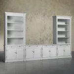 Athens Modular Media Console TV Stand with Double Bookcases - Image 3