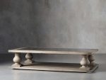 Hudson Pine Coffee Table Bluestone Inlay Cocktail Table Wood Living Room Retro Center Tea Table - Image 2