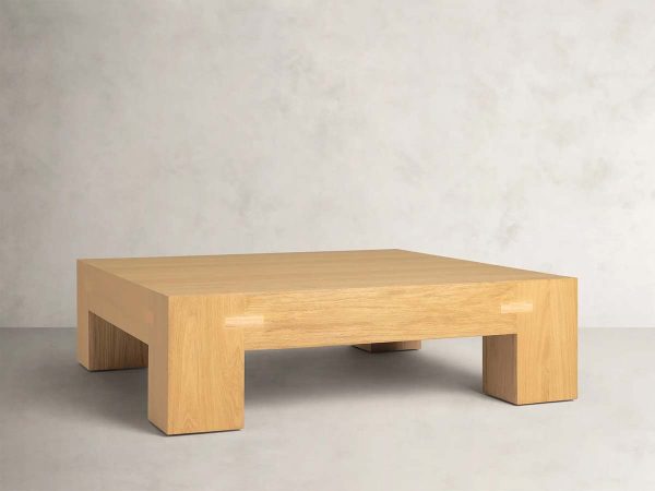 Paxton Oak Coffee Table Modern Living Room Center Tea Table Wood Cocktail Table - Image 2