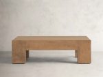Paxton Oak Coffee Table Modern Living Room Center Tea Table Wood Cocktail Table - Image 5