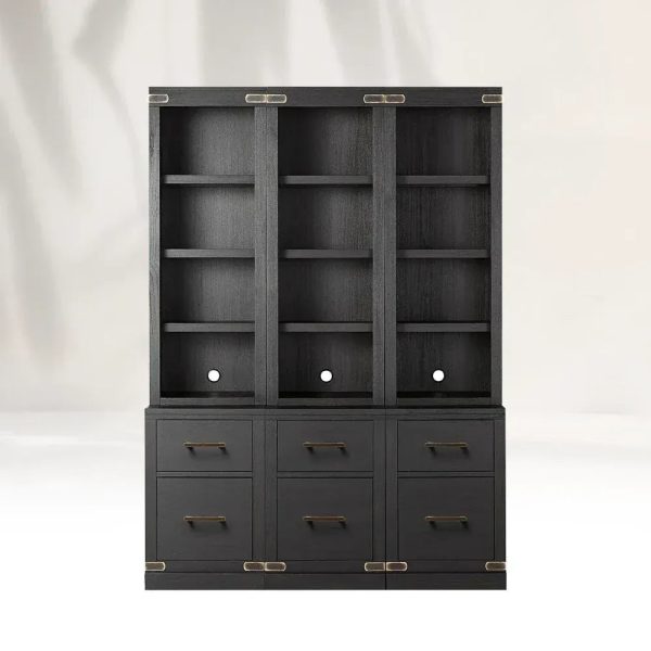 Tremont Wood Modular Bookcase Modern Offices Tall Storage Cabinets - Image 4