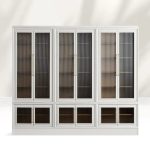 Rowan Modular Reeded Tall Display Cabinet With Glass Doors - Image 8