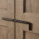 Turro Solid Oak Cabinet Rustic Living Room Tall Storage Cabinets - Image 4