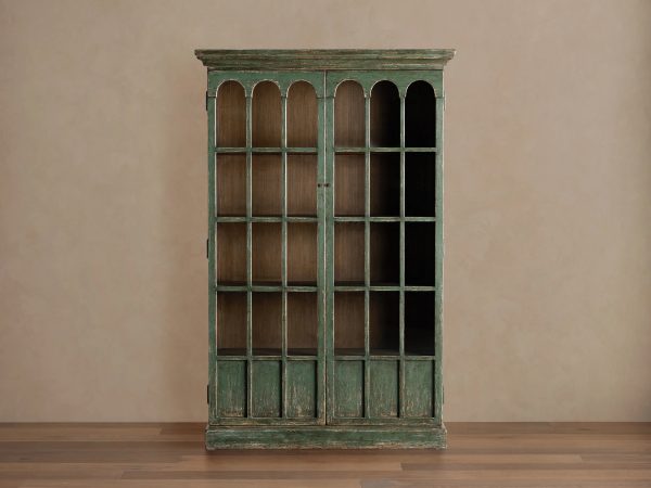 Merritt Solid Pine Tall Display Cabinet For Living Rooms Dining Areas Entryways - Image 4