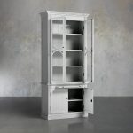 Athens Modular Single Wooden Display Cabinet with Glass-Front - Image 2