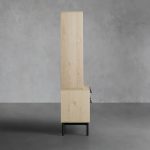 Sullivan Oak Wood Bookcase Office Storage Cabinet with File Drawer - Image 4