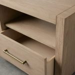 Palmer Storage Nightstand Wood Bedside Table Parsons Night side Cabinet With Drawer - Image 10