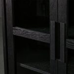 Willow Wood Tall Display Storage Cabinets Clean-Line Design - Image 6